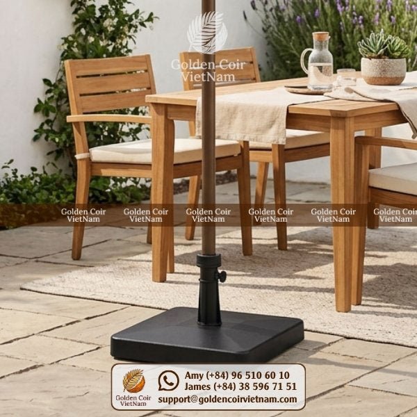 are patio umbrella bases universal Outsunny Base Holder, Heavy Duty Outdoor Umbrella Stand Base, Filled Up to 66lbs with Stand or 55lbs with Water for Garden, Poolside, B resistant universal offset umbrella base Cantilever Offset Patio Umbrella Base
