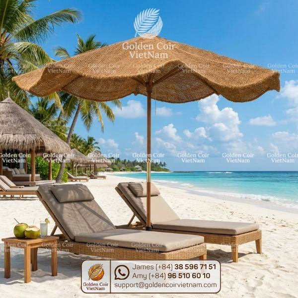 can a patio umbrella be used at the beach 10 ft double sided with base Powder Coated Steel Pole and 12 Durable Steel Ribs What is the Difference Between
