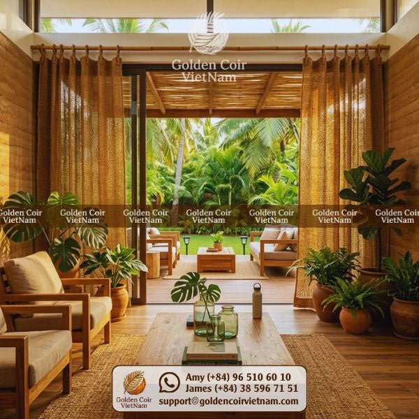 15 Smart Sliding Curtains for Living Room: Blending Privacy, Style, and Innovation - Golden Coir VietNam