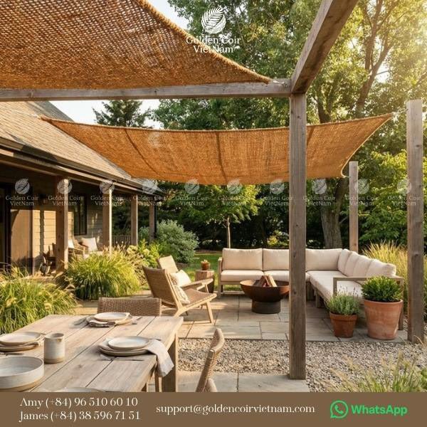 45 Outdoor Shade Sails Ideas For Stylish Sun Protection - Golden Coir VietNam
