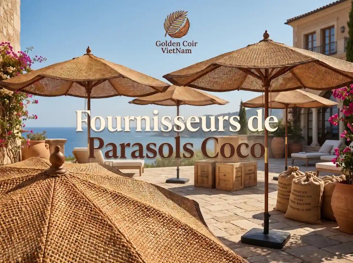 5 Fournisseurs de Parasols en Fibre de Coco pour Importateurs - Golden Coir VietNam