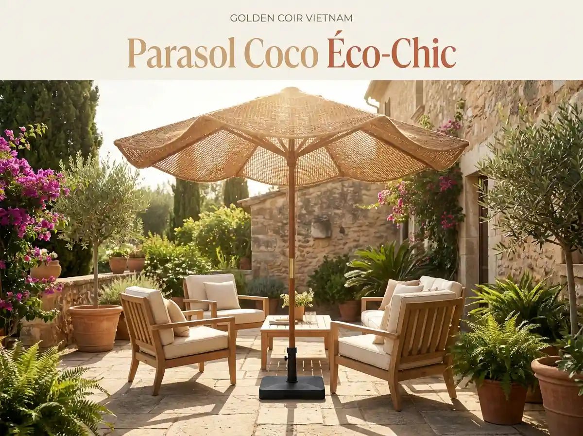 5 Raisons D'Adopter Un Parasol Droit Rond En Fibres De Coco - Golden Coir VietNam