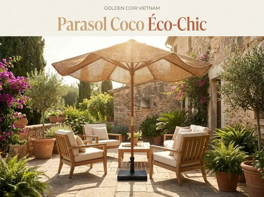 5 Raisons D'Adopter Un Parasol Droit Rond En Fibres De Coco - Golden Coir VietNam