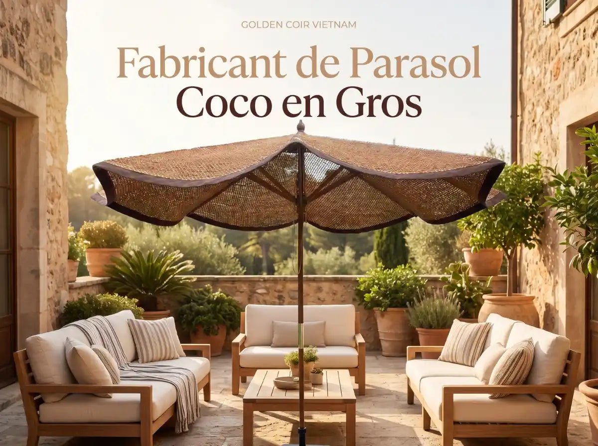 5 Raisons de Choisir un Fabricant de Parasol Fibre de Coco en Gros - Golden Coir VietNam