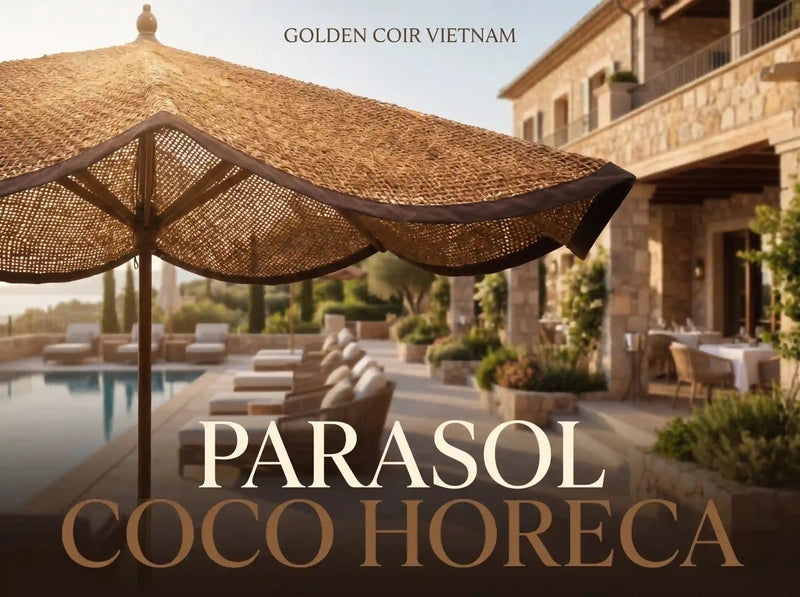 5 Raisons de Choisir un Parasol en Fibre de Coco pour Hôtel Restaurant et Resort - Golden Coir VietNam