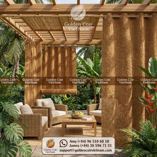 6 Stylish Curtain Ideas for Patio & Sliding Glass Door - Golden Coir VietNam