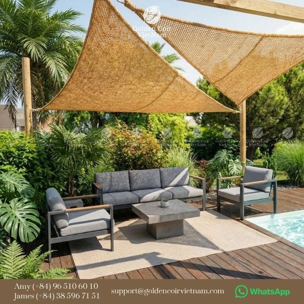 7 Best Triangle Shade Sail For Patios To Beat The Heat - Golden Coir VietNam