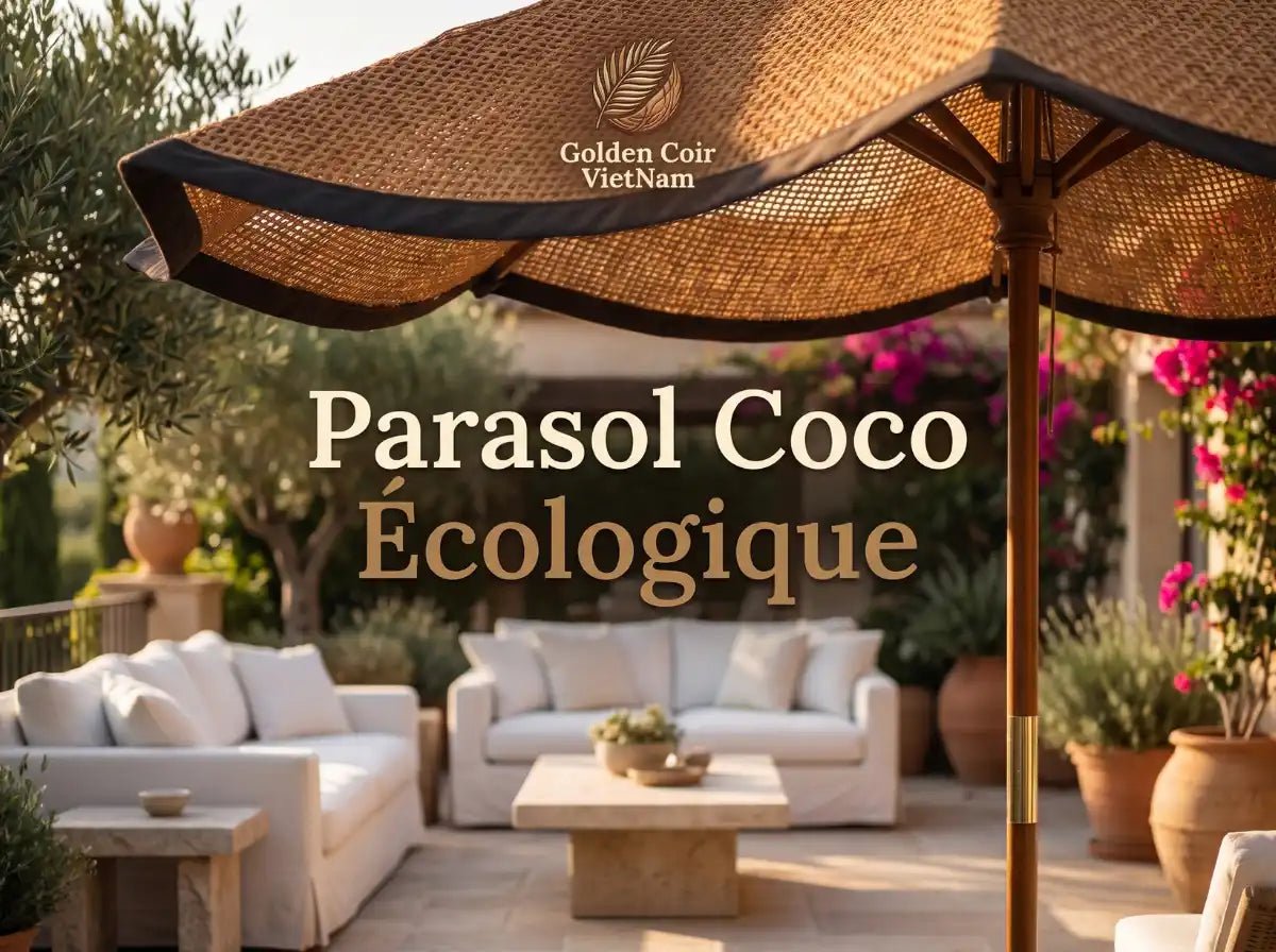 7 Raisons D'Adopter un Parasol Fibre de Coco Écologique pour Terrasse et Jardin - Golden Coir VietNam