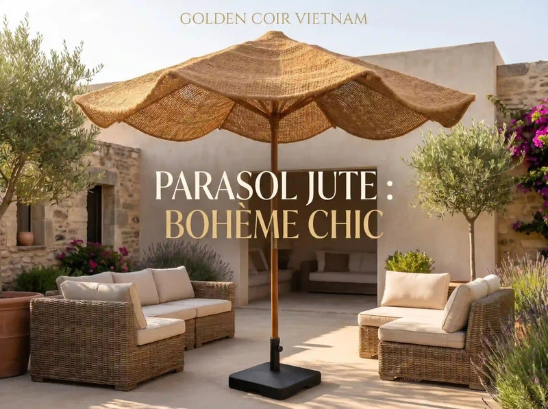 7 Styles De Parasol Toile De Jute Pour Votre Extérieur Bohème Chic - Golden Coir VietNam