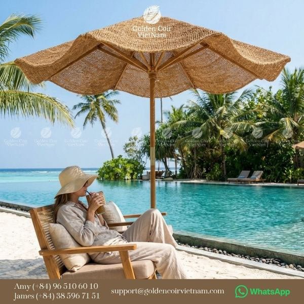 Can I Use A Normal Umbrella As A Parasol For UV Protection? - Golden Coir VietNam