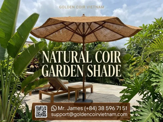 Coconut Fiber Garden Sunshades for Patios & Outdoor Spaces - Golden Coir VietNam
