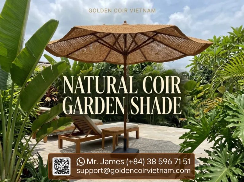 Coconut Fiber Garden Sunshades for Patios & Outdoor Spaces - Golden Coir VietNam