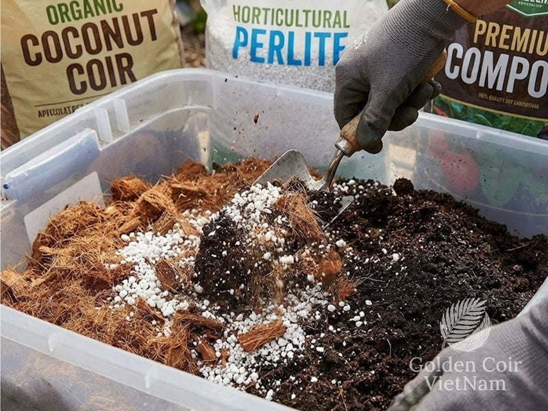 How to use coconut coir mulch to hold water and stop weeds