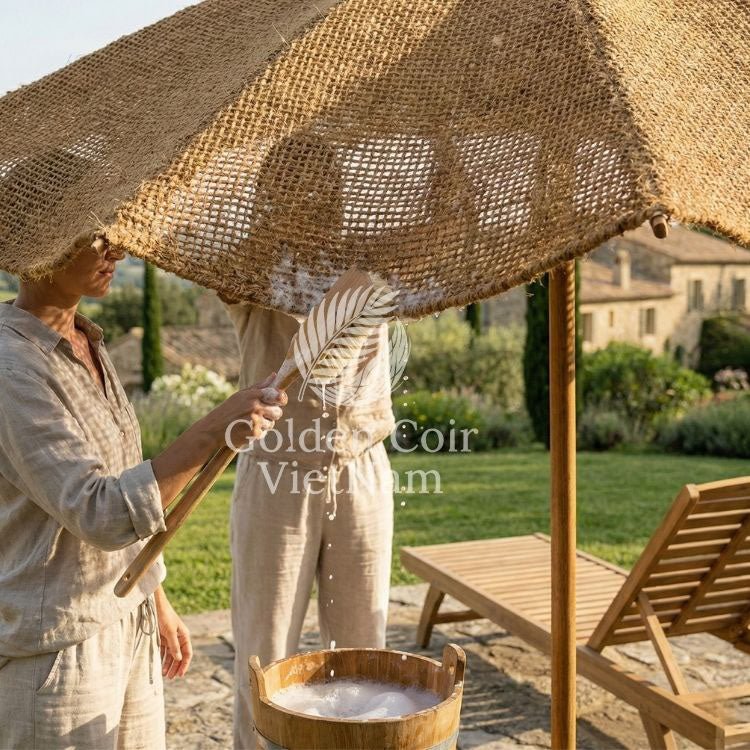 How to Clean Outside Umbrella Canopies for a Fresh Backyard Living Space - Golden Coir VietNam