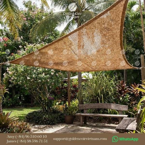 How To Hang A Triangle Shade Sail Without Sagging? Ready For 5 Steps - Golden Coir VietNam