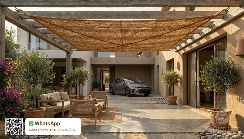 How to Install a Durable Shade Sail Carport for Ultimate UV Protection - Golden Coir VietNam