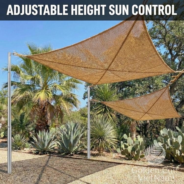 Shade Sail Poles Designed for Safe Installations and Real Wind Loads - Golden Coir VietNam