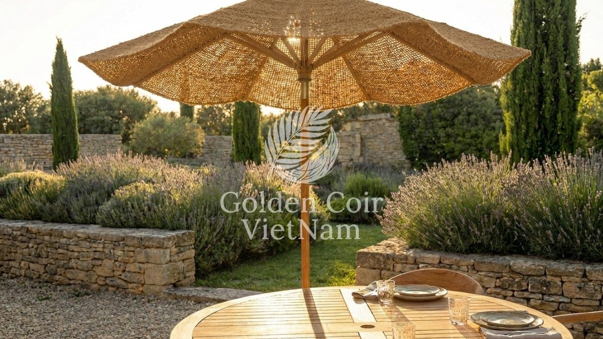 Size Guide for Choosing the Best Umbrella for Outdoor Table Dining - Golden Coir VietNam