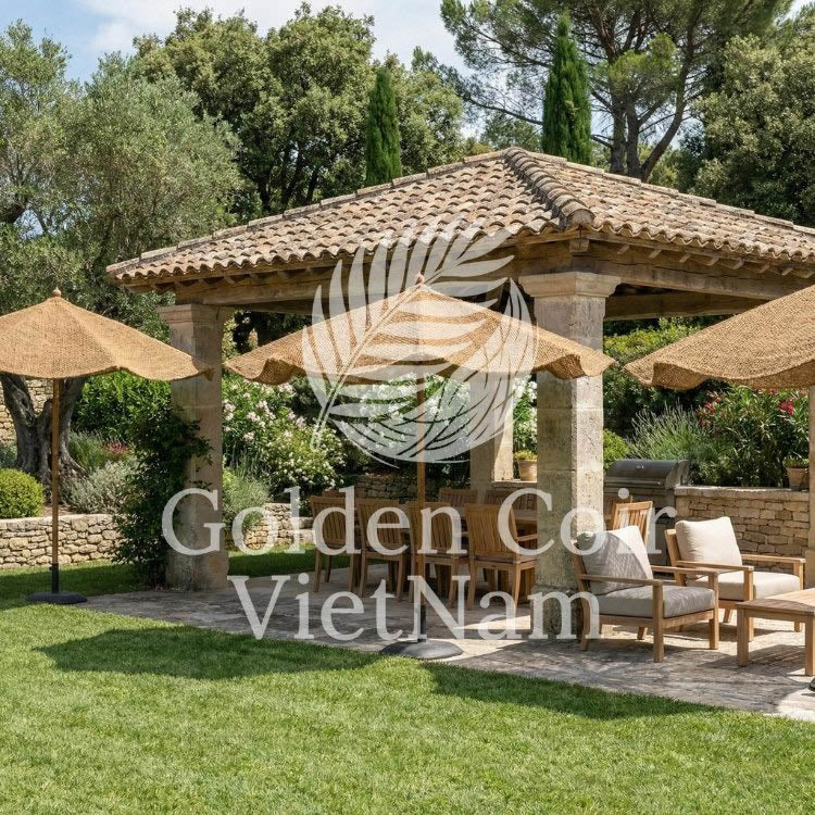 The Ultimate Guide to Choosing Between a Parasol Umbrella and a Gazebo for Your Patio - Golden Coir VietNam