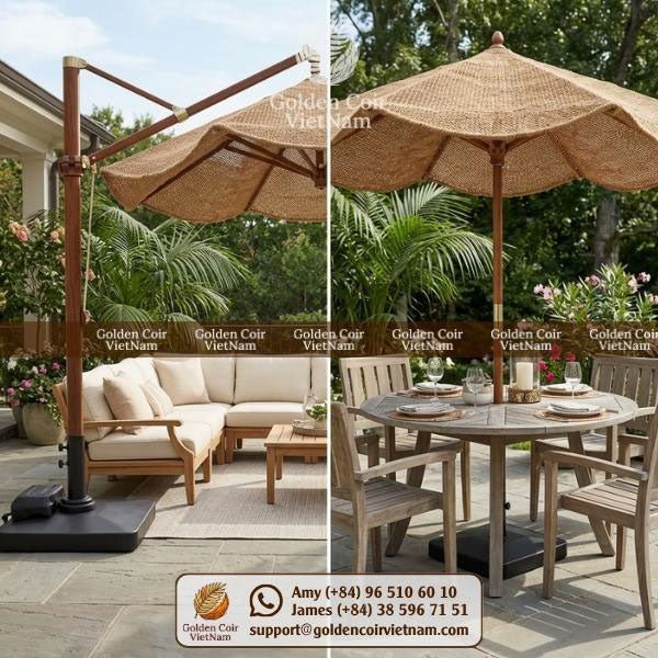 What is the difference between a cantilever umbrella and a regular umbrella? - Golden Coir VietNam