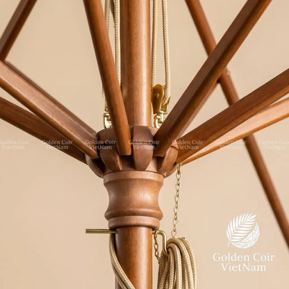 9′ Wooden Replacement Frames - A Part of Coir Parasol - Golden Coir VietNam