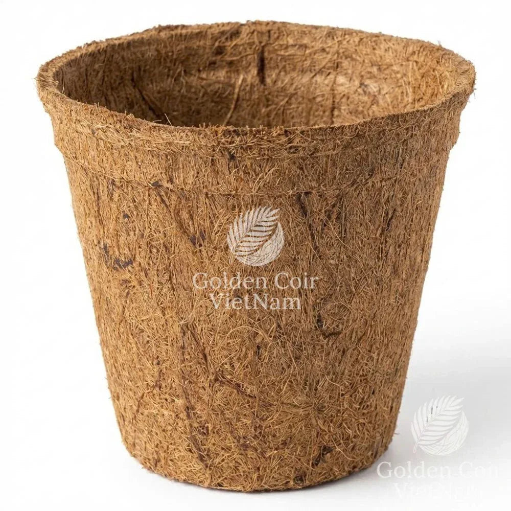 Coco Coir Pots, Round Coco Fiber Plant Pots - Golden Coir VietNam