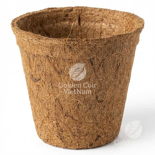 Coco Coir Pots, Round Coco Fiber Plant Pots - Golden Coir VietNam