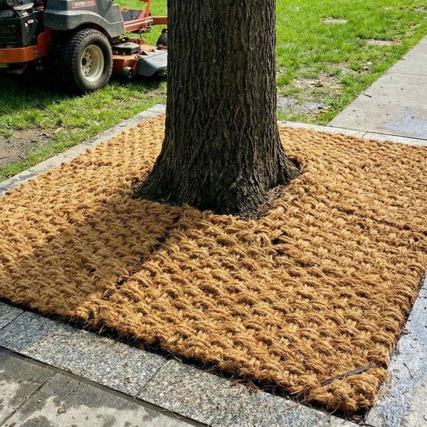 Coir Mulch Mat, Natural Weed Suppression, Moisture Retention - Golden Coir VietNam