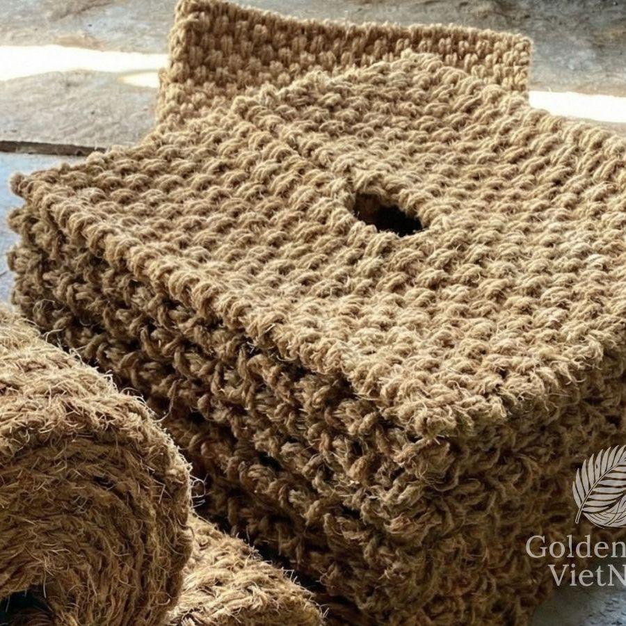 Coir Mulch Mat, Natural Weed Suppression, Moisture Retention - Golden Coir VietNam